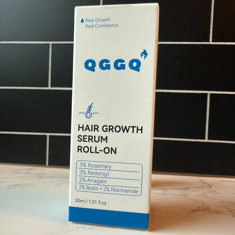 QGGQ Hair Growth Serum Roll-On Open Box